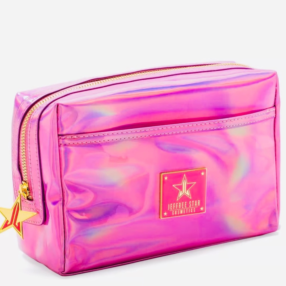 Jeffree Star Cosmetics Makeup Bag Holographic Pink